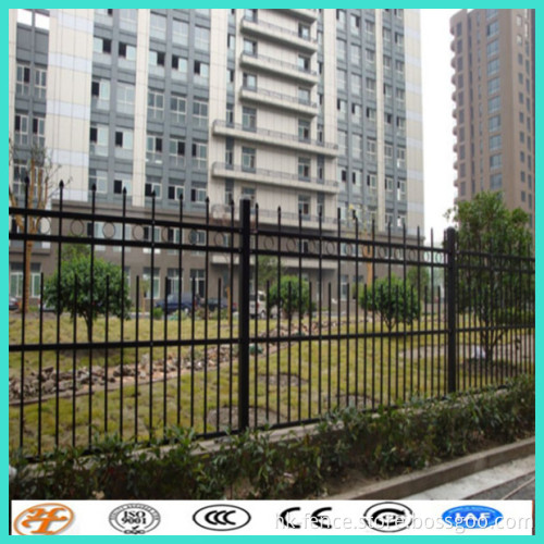 1500 mm *2400 mm 3 rail used wrought iron fencing for sale